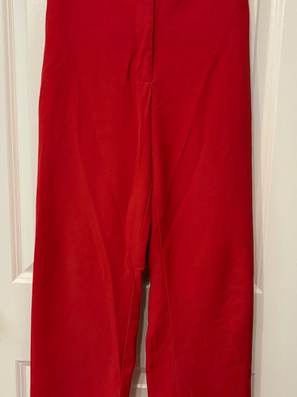 White House Black Market Cherry Red Trousers